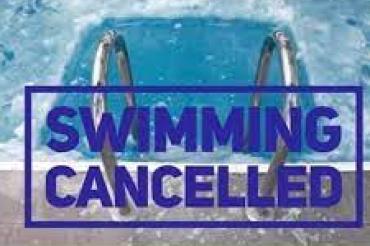 swimming cancelled